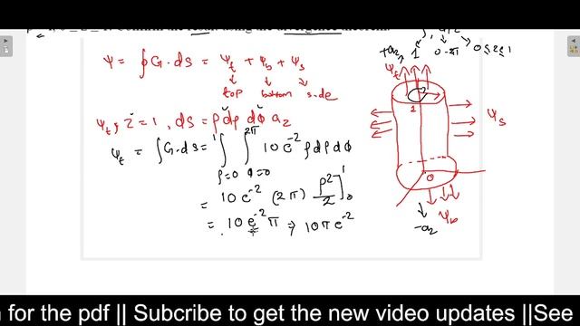 Numericals problem on Vector calculus and Divergence Theorem || Cylindrical Coordinate system смотреть онлайн