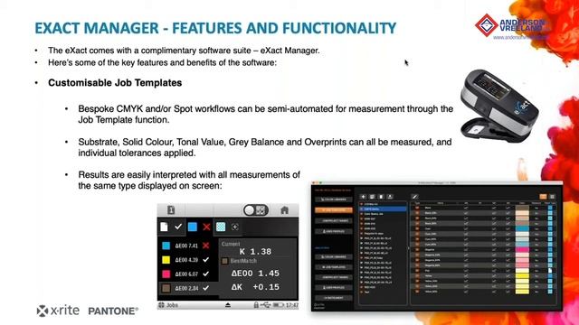 X-Rite EXact Manager Tools