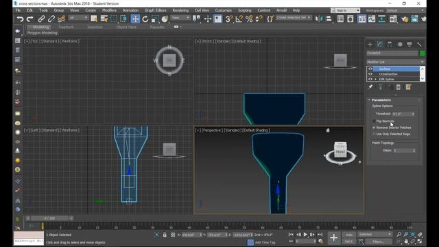 3ds max cross section &surface modifier tutorial in tamil || SMT смотреть онлайн