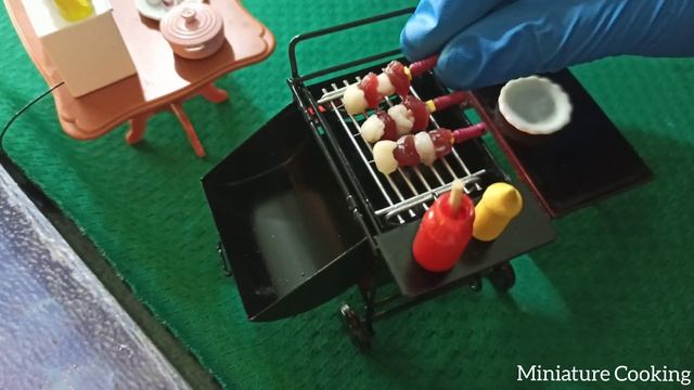 Miniature Cooking - "MINI KEBAB" (Shashlik,Kabob) #DIY смотреть онлайн