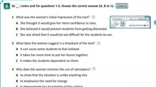 Aspect 11 module 5 p71 ex 6(b) Listening