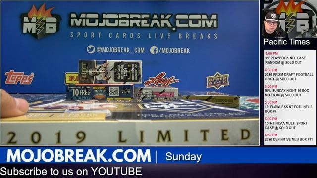Random Team #4 - Sunday Night NFL Football 10 Box Mixer - 05.03.20 смотреть онлайн