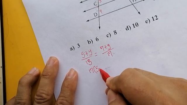Teorema De Thales | Encontrar El Valor De Los Segmentos Entre Las 4 Paralelas