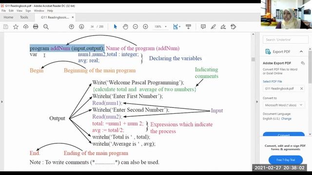 Pascal Code #class6 #EnglishMedium #grade11 смотреть онлайн