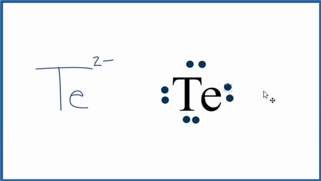How To Draw The Lewis Dot Structure For Te: Tellurium
