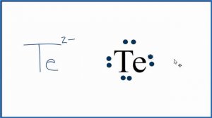 How to Draw the Lewis Dot Structure for Te: Tellurium