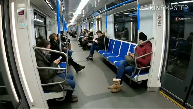 Метропоезд Москва 2019 на СолЛ и БКЛ. Маршрут: "Шелепиха" - "Ломоносовский проспект" смотреть онлайн