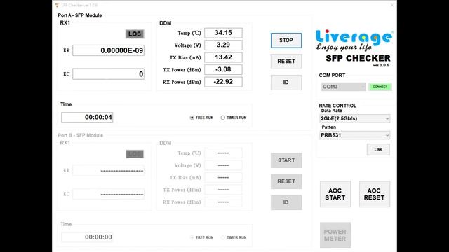 How to test (1.25G/2G/4G) optical transceiver by SFP Checker смотреть онлайн