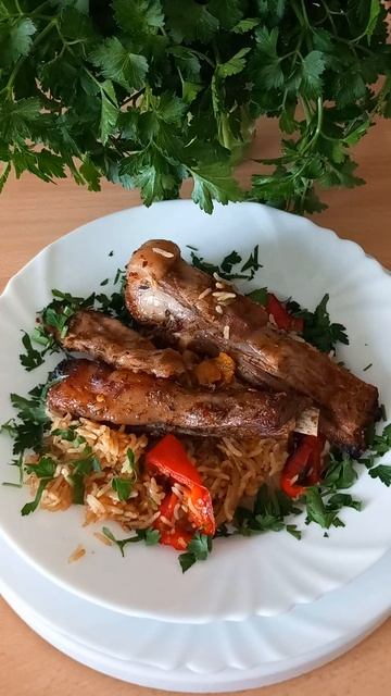 Бараньи рёбрышки в апельсиновом маринаде/Lamb ribs in orange marinade смотреть онлайн