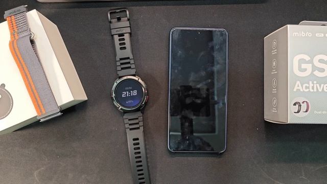 Mibro GS Active လေး ကို ဖုန်းနဲ့ ချိတ်ပြီး တစ်ခါတည်းစမ်း