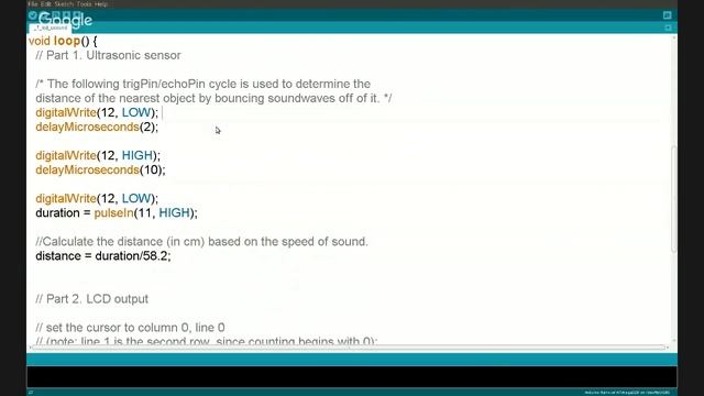 Arduino and C programming - 10. Arduino LCD - last part. Ultrasonic sensor - range meter. смотреть онлайн