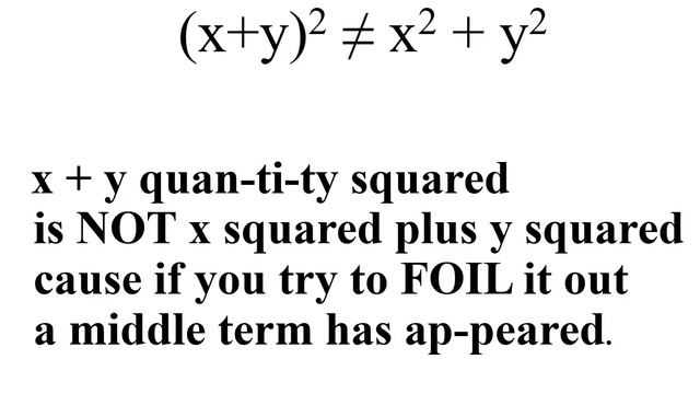The Binomial Square Theorem