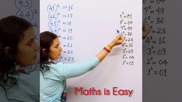 Best Trick To Find Square From 41 to 50 | Vedic Maths trick | Maths trick #Shorts #YoutubeShorts смотреть онлайн