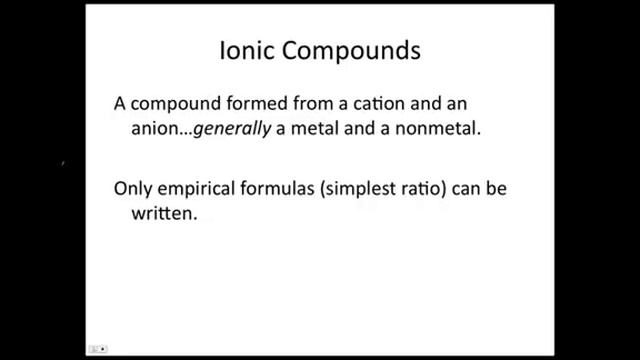 Ionic Compounds - Chemistry Tutorial