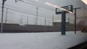 Зимняя поездка на современном поезде "Иволга 3.0" по Казанскому направлению в Москве