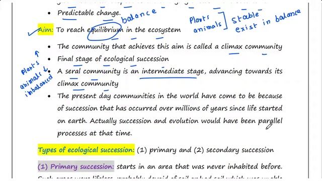 Ecological succession | Primary & Secondary | Significance | Ecology lecture 10 | UG | PG | UPSC смотреть онлайн
