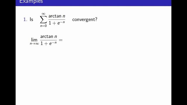 13.8 A necessary condition for convergence of series смотреть онлайн