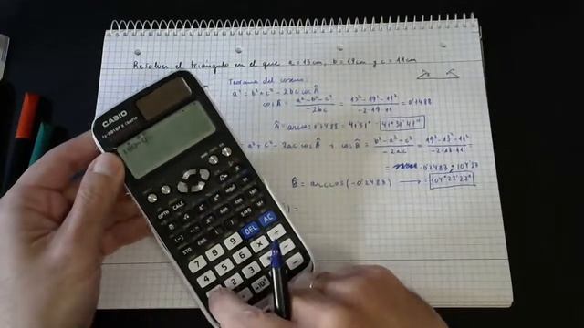 Matemáticas - 1º Bachillerato - 4x08.2 Aplicación Del Teorema Del Coseno