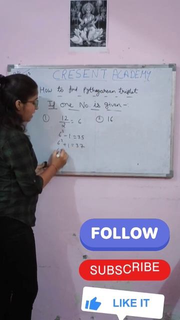 Amazing Mathematics Trick||How to find Pythagoras triplets||cresentacademy| #sakshimaam #vedicmaths смотреть онлайн