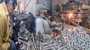 Удивительный процесс изготовления гайки-болта | Производство болтов (Крепежных деталей)