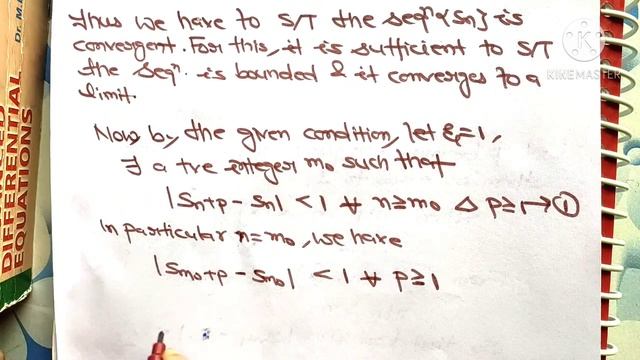 Cauchy's General Principle Of Convergence | Cauchy's Principles Of Convergence |Real Analysis|Ugmat