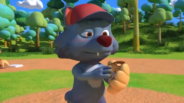 Играем в бейсбол | мультики для малышей| песни для детей| песни на английском смотреть онлайн