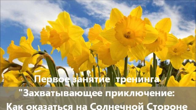 Занятие 1. Захватывающее приключение: Как оказаться на Солнечной Стороне Жизни смотреть онлайн