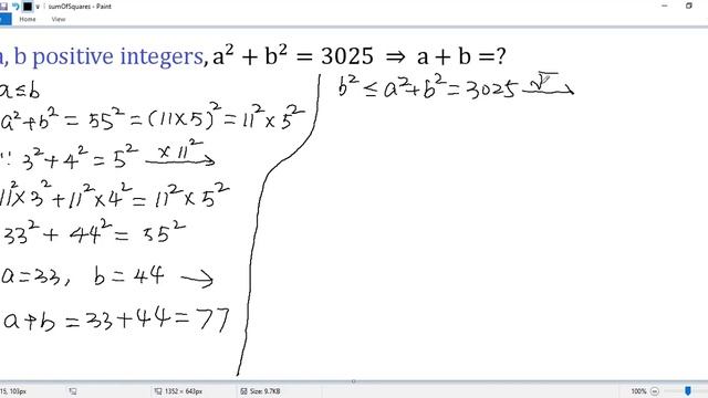 All Integer Solutions To The Diophantine Equation? | Perfect Squares | Pythagorean | Math Olympiad