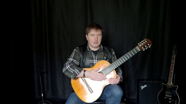 Семиструнная Гитара-урок 58 Развитиe техники Арпеджио, постановкa правой руки на семиструнной гитар смотреть онлайн