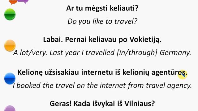 Lithuanian Basics Lesson 1 - Travelling. Everyday sentences in Lithuanian смотреть онлайн