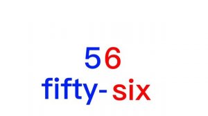 Numbers from 1 to 100 in English/ Цифры от 1 до 100 на английском языке