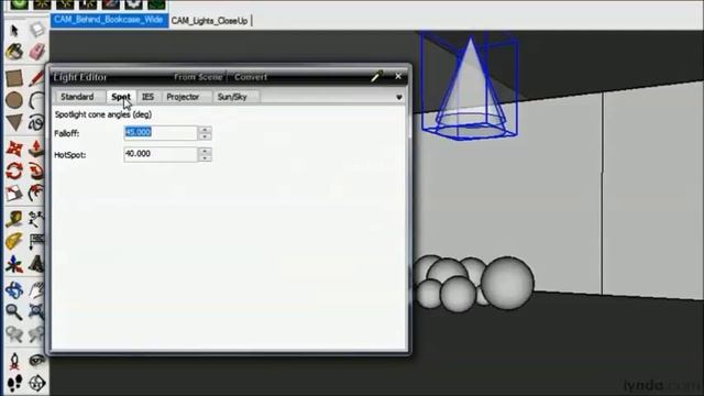 Using the Spot and Projector light in SketchUp - Lynda смотреть онлайн