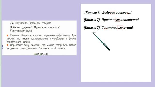Упражнение 36. Русский язык 4 класс 2 часть Учебник. Канакина