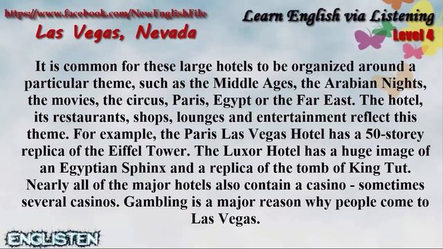Unit 56 Las Vegas Nevada | Learn English via Listening Level 4 смотреть онлайн