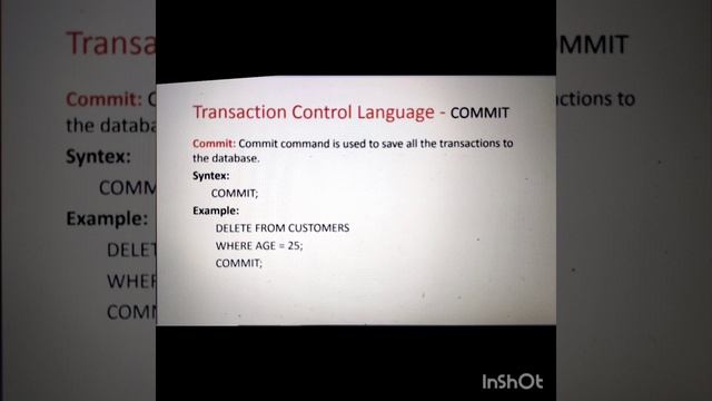 SQL - TCL COMMANDS detail description- ETL Testing - Dataware house Testing Interview questions смотреть онлайн