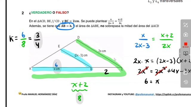 🧑💻CLASE GRATUITA 2022 De TEOREMA DE THALES😎