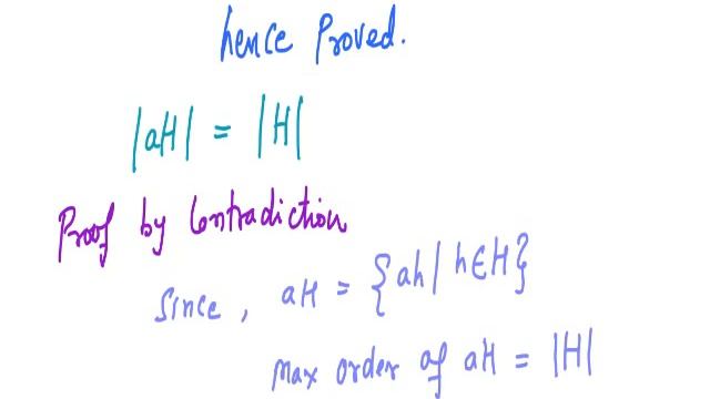 Properties Of Cosets, Lagrange's Theorem & Normal Subgroup