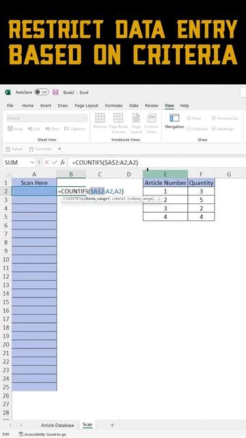 #shorts | Criteria Based Data Validation | Restrict Data Entry in Excel смотреть онлайн