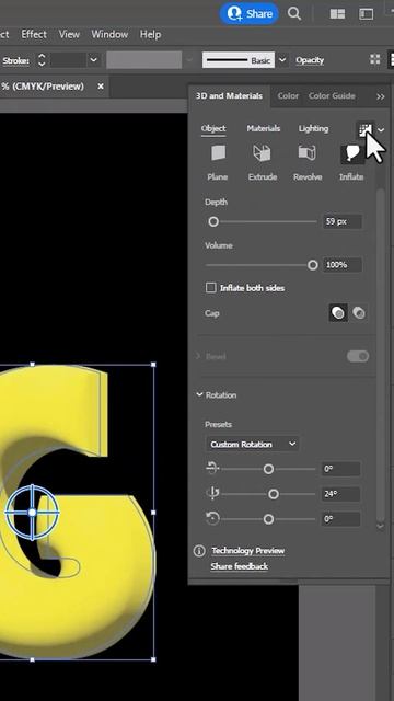 Adobe Illustrator | Inflated Text | Balloon | Vector #shorts смотреть онлайн