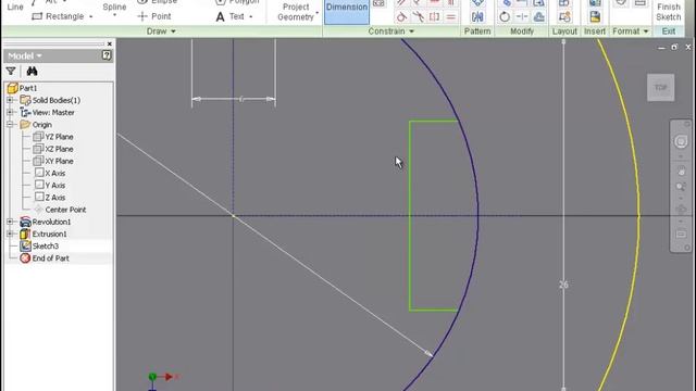 Autodesk INVENTOR - Exercise - 2D into 3D Modeling смотреть онлайн