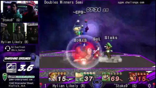 Rock em Stok em Smashbros - Project M 3.6 Doubles - Hylian Likely (R) vs Stoks9 (G) смотреть онлайн