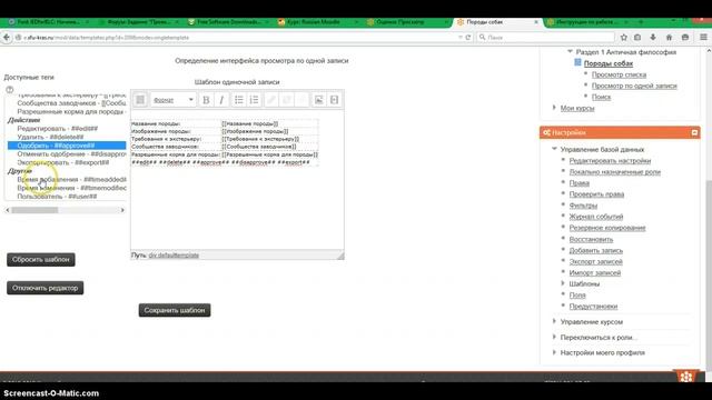 Добавление к элементу "База Данных" смотреть онлайн