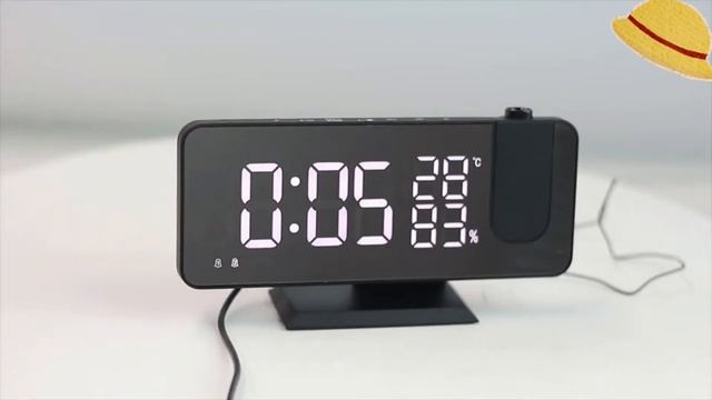 Electronic LED Projector Alarm Clock with 15 FM radio stations смотреть онлайн