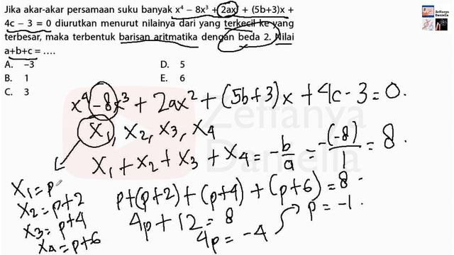 Mencari Nilai A, B, Dan C Dari Sebuah Persamaan Suku Banyak