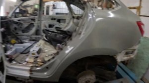 Замена заднего левого крыла LADA Granta