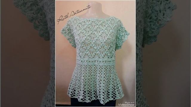 Top Stylish Shirt Skeeter Frocks l New Design Crochet Worked Dresses смотреть онлайн