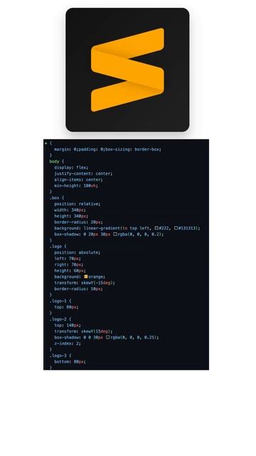 Sublime logo with css #shorts #css смотреть онлайн