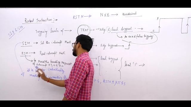 Lec 42 I Triggering levels of different interrupts & RIM - SIM Instruction I Microprocessor I EE EC смотреть онлайн