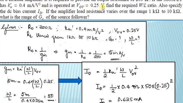 Numericals on Common Drain Amplifier/ Source Follower смотреть онлайн