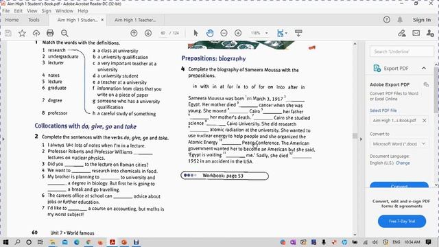 7th grade unit 7 page 60 and 61 смотреть онлайн